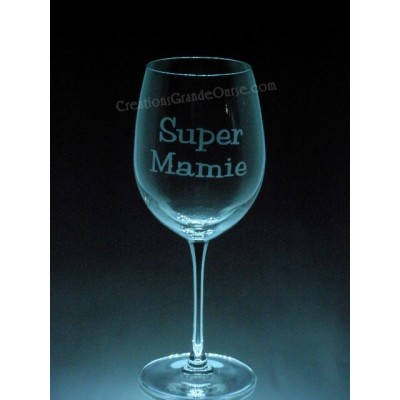 MES-FAM- Super Mamie, 1 verre à vin - prix basé...