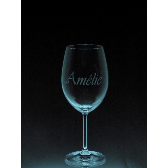 MES-NOM-  Prénom avec type d'écriture VIVALDI, 1 verre à vin - prix basé sur le verre à vin 20oz