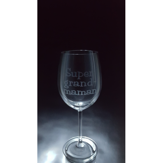 MES-FAM- Super Grand-Maman, 1 verre à vin - prix basé sur le verre à vin 20oz