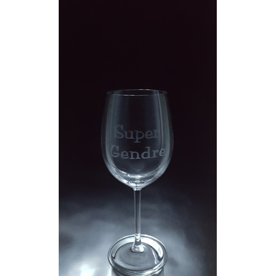 MES-FAM- Super gendre, 1 verre à vin - prix basé...