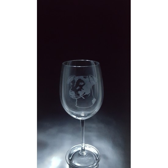 ANI-CK-Chien de race jack rusesll - 1 verre - prix basé sur verre à vin 20oz