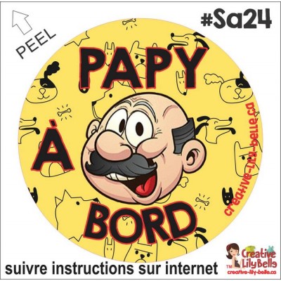 PAPY OU GRAND-PAPA À BORD SA24