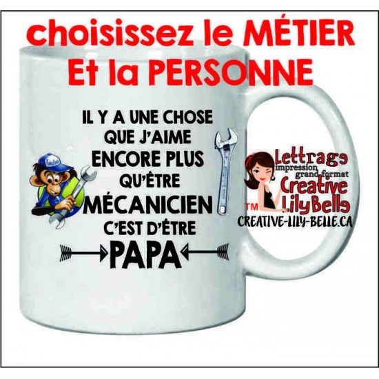 tasse votre MéTIER ET PERSONNE M36