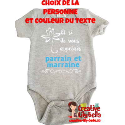 PARRAIN OU MARRAINE FLEUR VOTRE CHOIX 3383