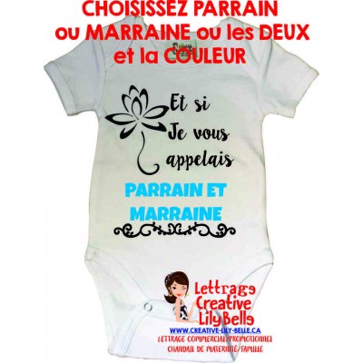 PARRAIN OU MARRAINE FLEUR VOTRE CHOIX 3383