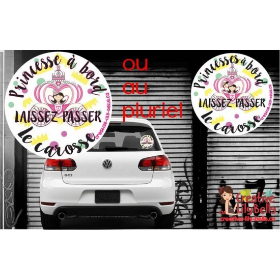 AUTOCOLLANT bébé a bord laissez passer le...