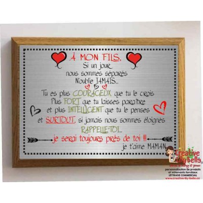 CADRE A MA FILLE OU A MON FILS  C6
