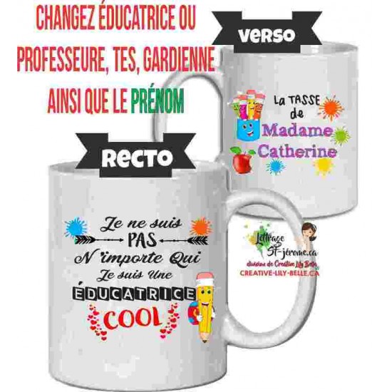 tasse educatrice  TES gardienne ou autres...