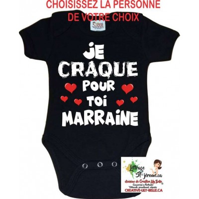 je craque pour toi (votre choix) marraine, parrain, mamie, papy , papa etc 3427