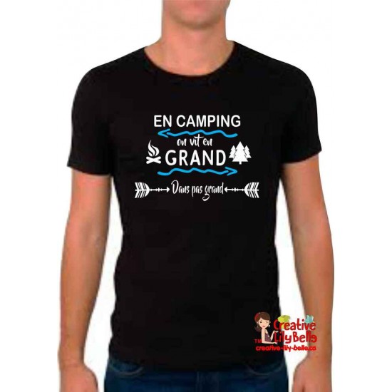 t-shirt camping en grand 4306