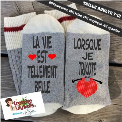 LA VIE EST BELLE QUAND JE TRICOTE BAS64