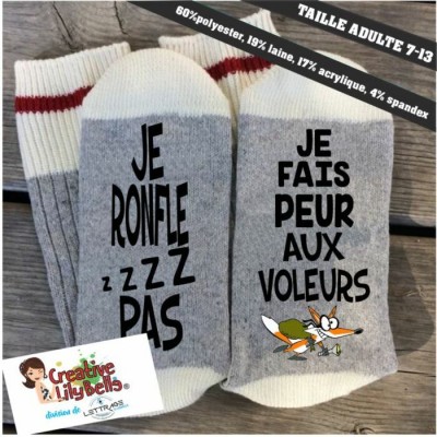 bas je ronfle pas je fais peur aux voleurs bas85
