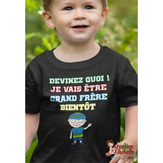 CACHE COUCHE ou T-SHIRT GRAND-FRÈRE