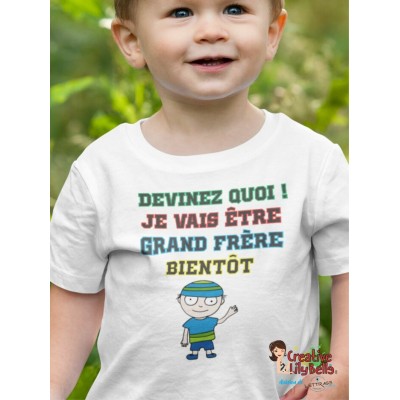 CACHE COUCHE ou T-SHIRT GRAND-FRÈRE