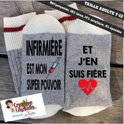 BAS super pouvoir INFIRMIÈRE Bas112