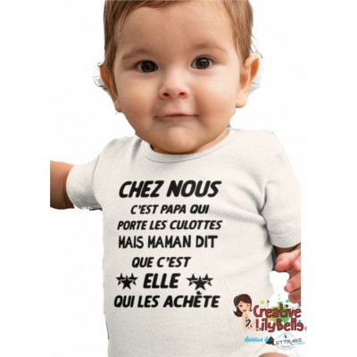 cache-couche ou T-SHIRT PAPA PORTE LES CULOTTES...