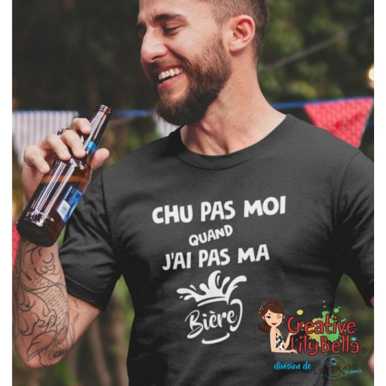 T-SHIRT chu pas moi bière ts4549