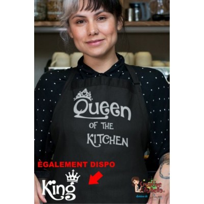 TABLIER QUEEN OR KING OF THE KITCHEN TB20