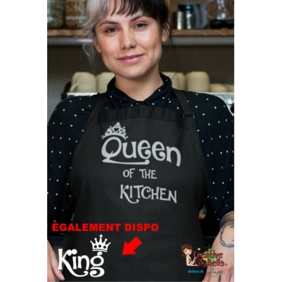 TABLIER QUEEN OR KING OF THE KITCHEN TB20