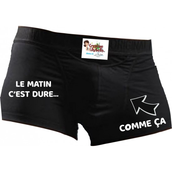 BOXER DROLE MATIN C'EST DURE COMME B92