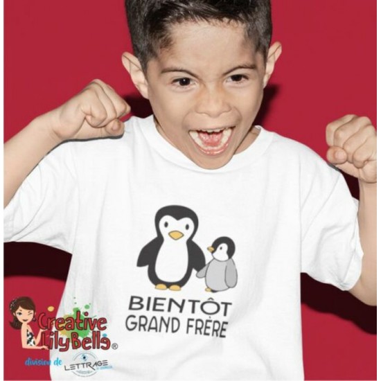 A T-SHIRT-BIENTOT GRAND FRERE PINGOUIN CC3577