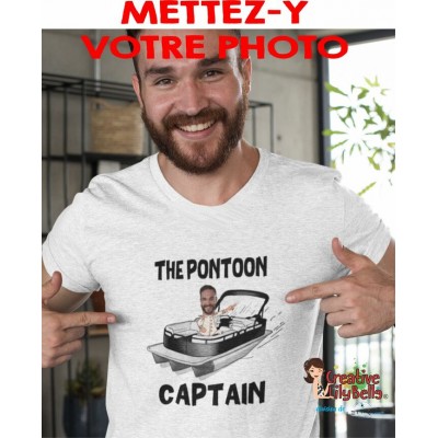 a CAPTAIN PONTOON ma photo personnalisé ts4577