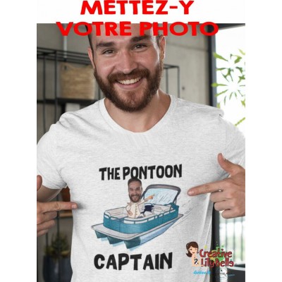 a CAPTAIN PONTOON ma photo personnalisé ts4577