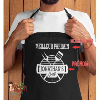 tablier cuisine personnalisé avec nom tb31