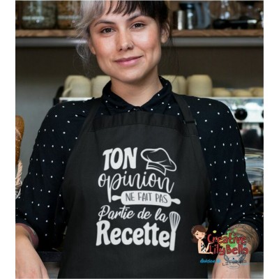 tablier cuisine Ton avis ne fait pas partie de la...