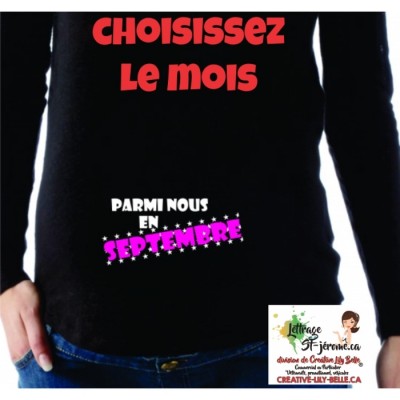 CHANDAIL DE MATERNITÉ PARMI NOUS ROSE