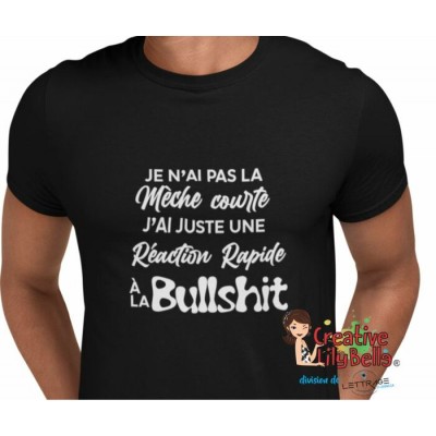 mèche courte réaction rapide à la bullshit...