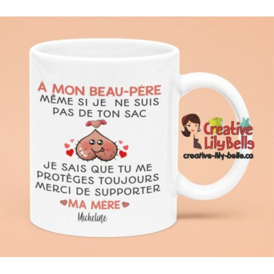 tasse beau pere meme pas de ton sac merci de...