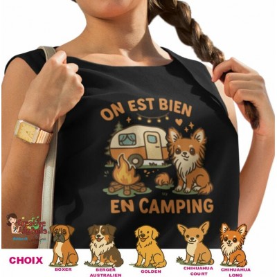 Camping Chien RACE DE VOTRE CHOIX chihuahua,...