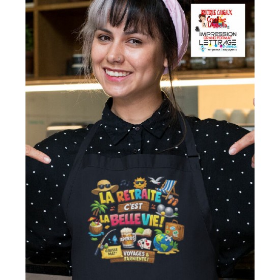 TABLIER TB41- RETRAITE LA BELLE VIE TABLIER TB41- RETRAITE LA BELLE VIE