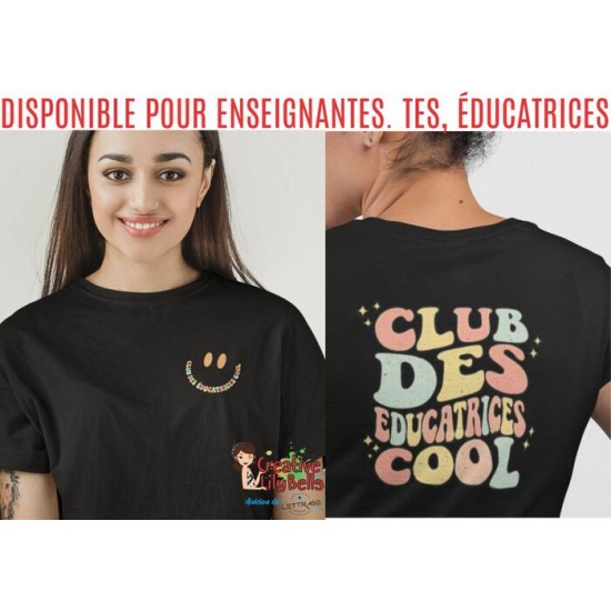 T-SHIRT ÉDUCATRICE , ENSEIGNANTES. TES TS4789