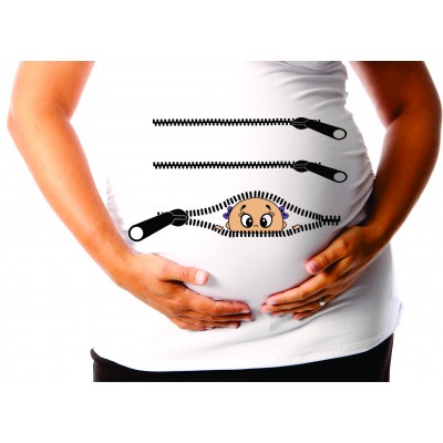 chandail de maternité zipper triple GARS ou FILLE...