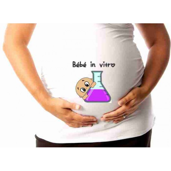 CHANDAIL DE MATERNITÉ BÉBÉ IN VITRO BOUTEILLE...