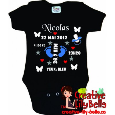 CACHE-COUCHE NAISSANCE PERSONNALISABLE 3133 FILLE OU GARCON
