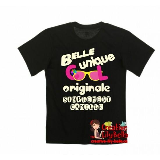 t-shirt simplement prénom fille 3182