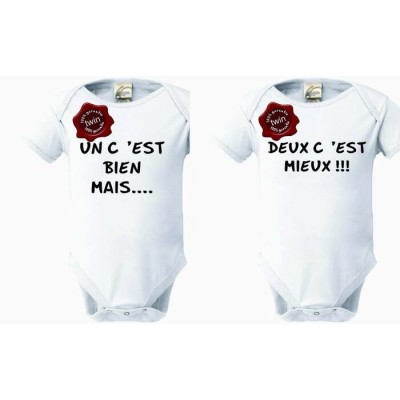 DEUX caches-couches jumeaux deux c'Est mieux 3093