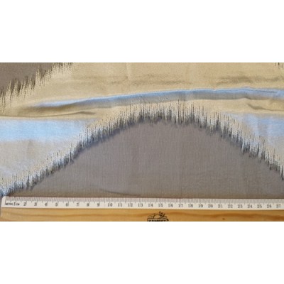 VAGUE voilage brun - 290 cm - 100% polyester - vendu au mètre