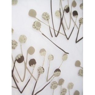 EDIT voilage imprimé - 50% polyester 50% viscose...
