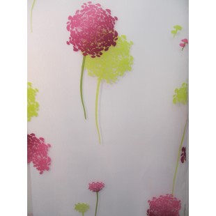 PIVOINE voilage fleurs - 55% polyester 45% viscose...