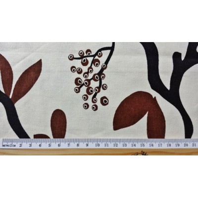 HIDA - tissu imprimé 280 cm - 75% coton 25% lin - vendu au mètre