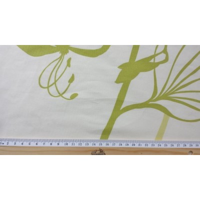 IONA VERT -  tissu imprimé 280 cm - 100% coton - vendu au mètre
