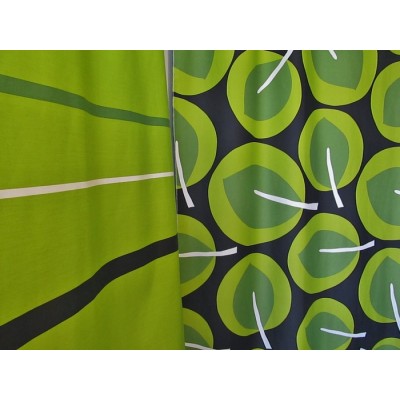 PARC vert - tissu imprimé 280 cm - 70% polyester 30% coton - vendu au mètre