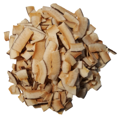 Noix de coco, sac refermable de 100 g, avec étiquette pour suspendre