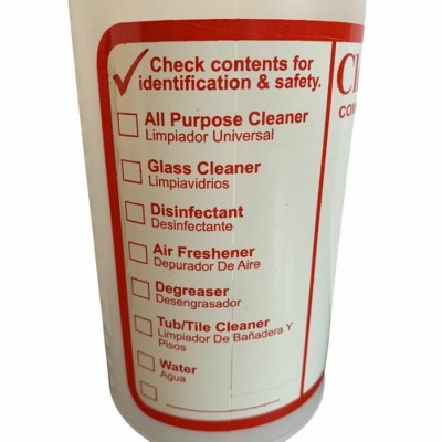 Bouteille graduée avec vaporisateur - 1 litre