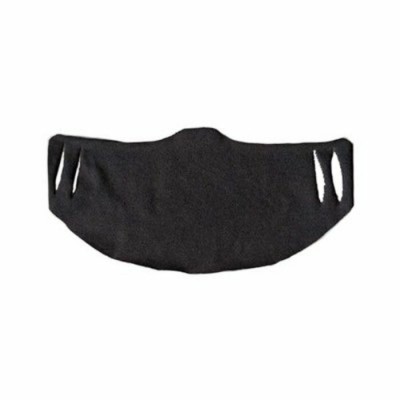 Masque réutilisable en coton mince noir