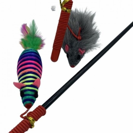 Bâton corde avec souris - 47 cm (18,5